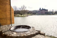 Чугунный банный чан для купания. Вместимость от 6 до 7 человек